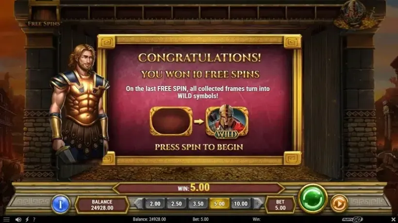 Gates of Troy slot screenshot 4