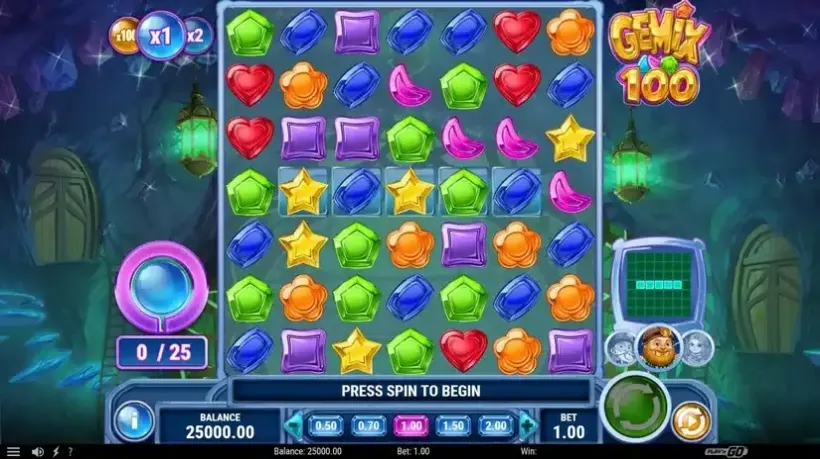 Gemix 100 slot screenshot 
