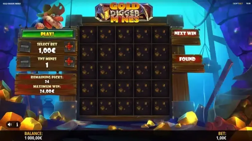 Gold Digger: Mines slot screenshot 