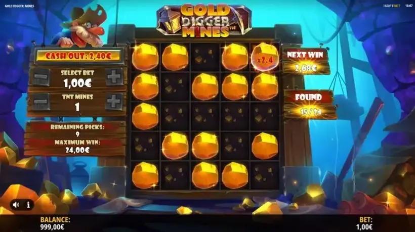 Gold Digger: Mines slot screenshot 4