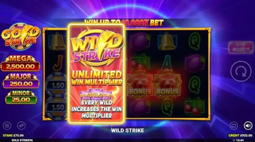 Gold Strike slot screenshot 3