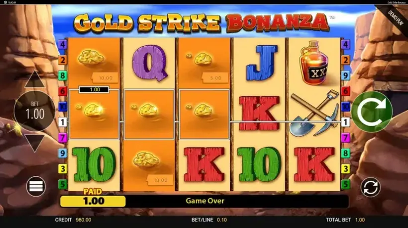 Gold Strike Bonanza slot screenshot 4