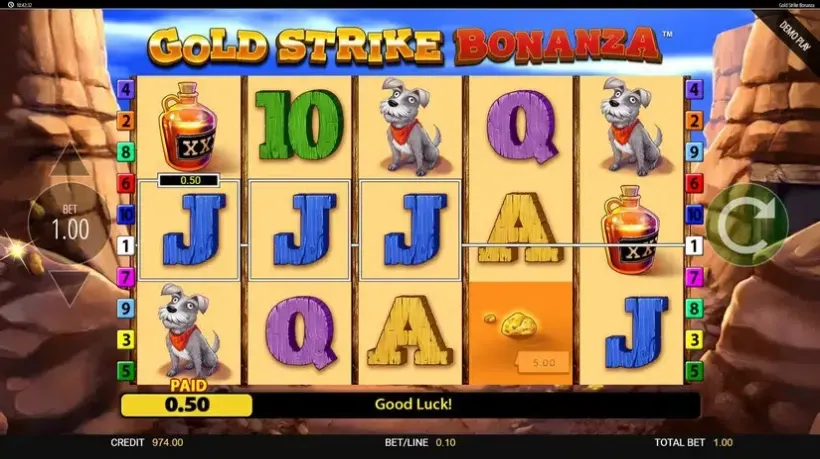 Gold Strike Bonanza slot screenshot 