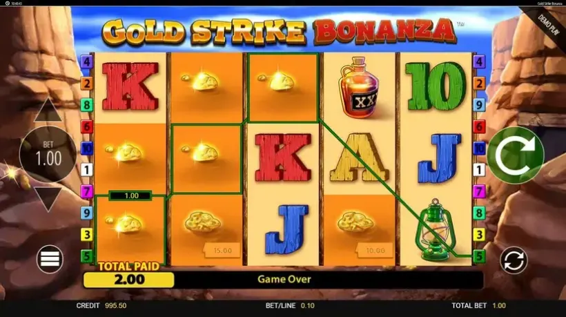 Gold Strike Bonanza slot screenshot 2