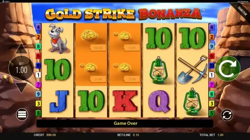 Gold Strike Bonanza slot screenshot 
