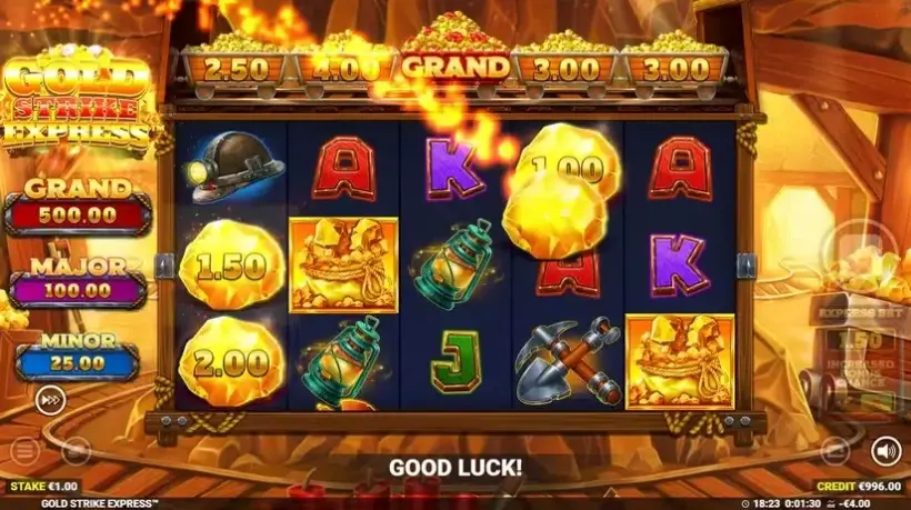Gold Strike Express slot screenshot 2
