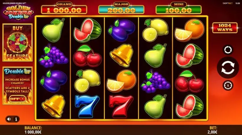 Golden Jokers Double Up slot screenshot 