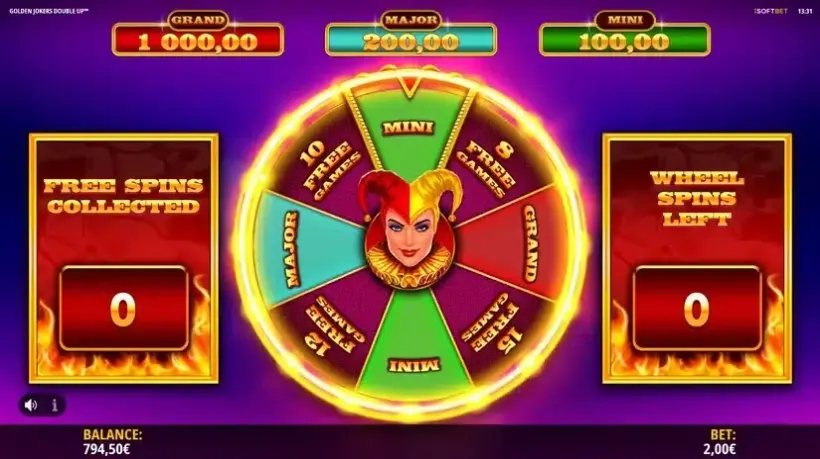 Golden Jokers Double Up slot screenshot 5