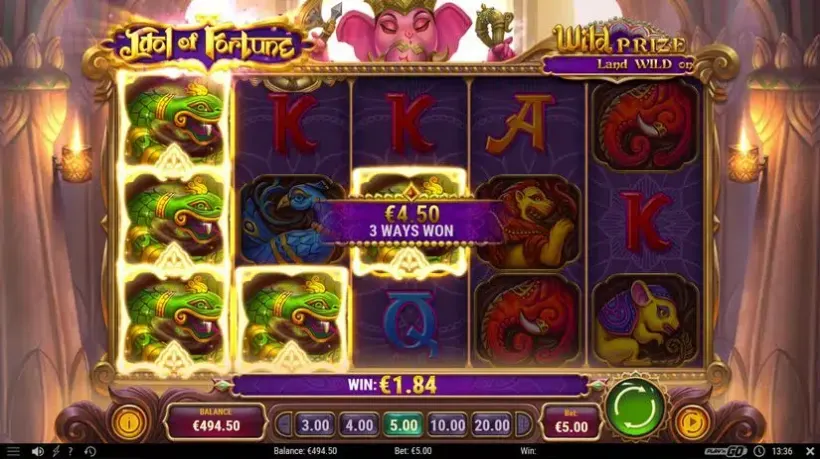 Idol of Fortune slot screenshot 3