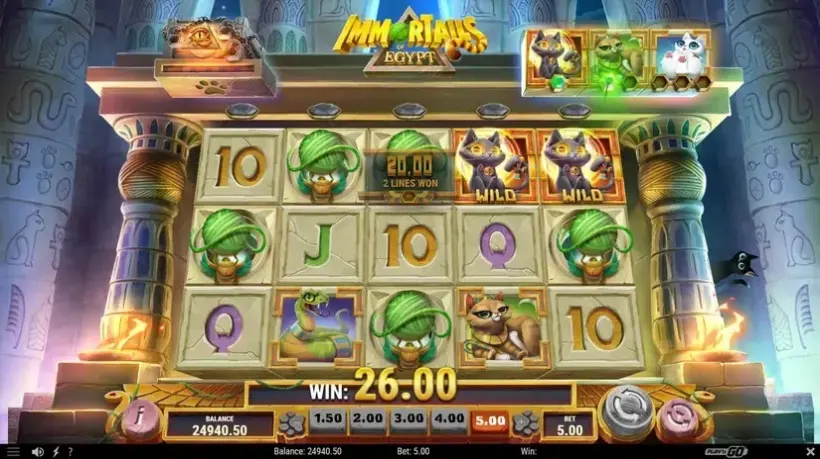 ImmorTails of Egypt slot screenshot 3
