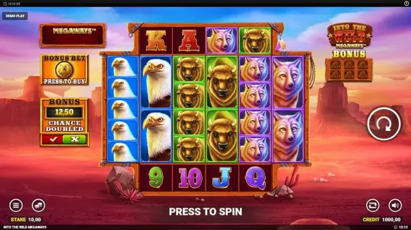 Into the Wild Megaways slot screenshot 