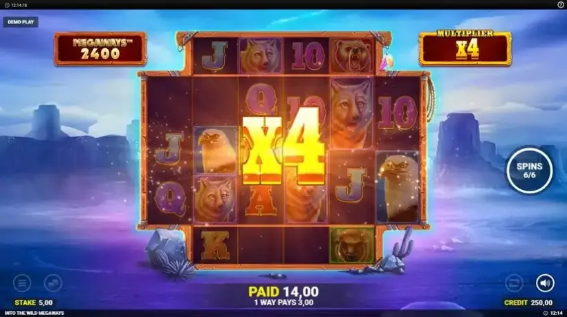 Into the Wild Megaways slot screenshot 