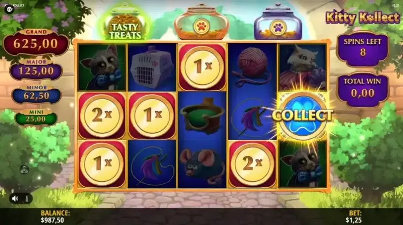 Kitty Kollect slot screenshot 3