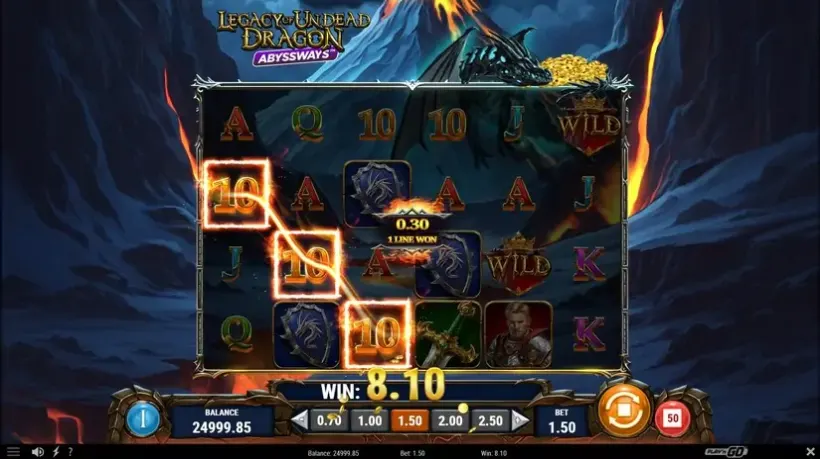 Legacy of Undead Dragon Abyssways slot screenshot 2