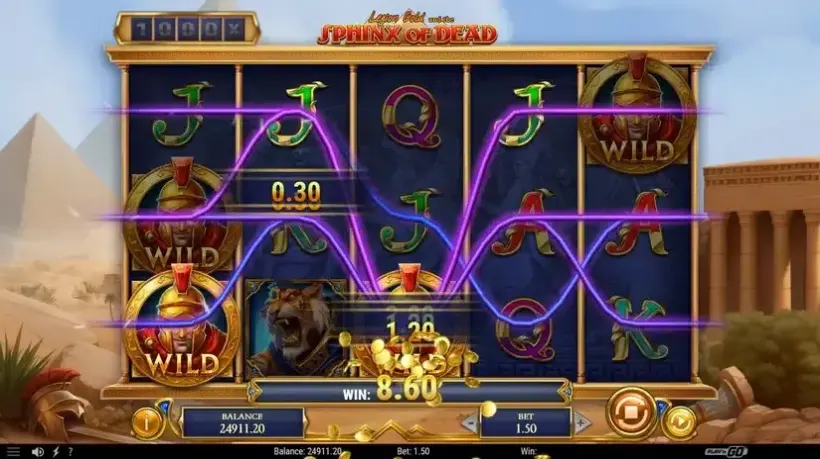 Legion Gold and the Sphinx of Dead slot screenshot 3