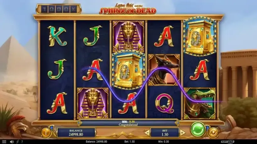 Legion Gold and the Sphinx of Dead slot screenshot 2