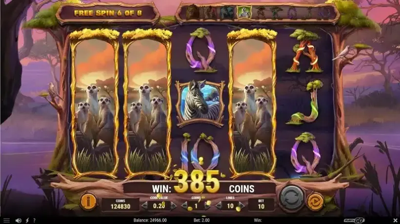 Lion Saga Odyssey slot screenshot 