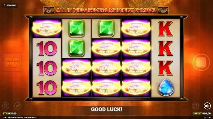 Lucky Pharaoh Deluxe slot screenshot 2