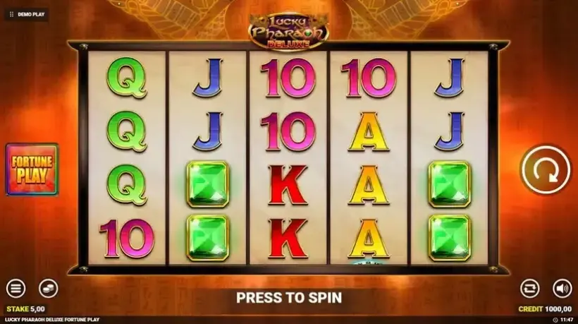 Lucky Pharaoh Deluxe slot screenshot 1