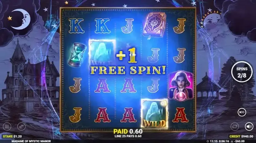 Madame of Mystic Manor slot screenshot 3