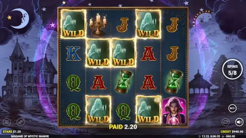 Madame of Mystic Manor slot screenshot 4