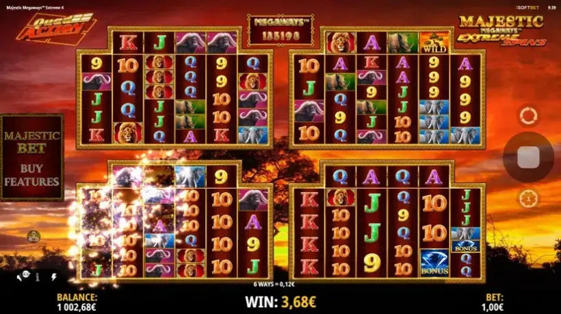 Majestic Megaways Extreme 4 slot screenshot 3