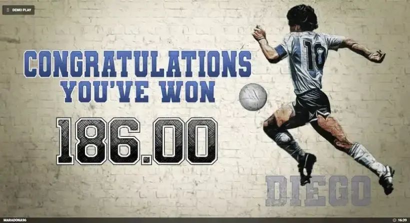 D10S Maradona slot screenshot 