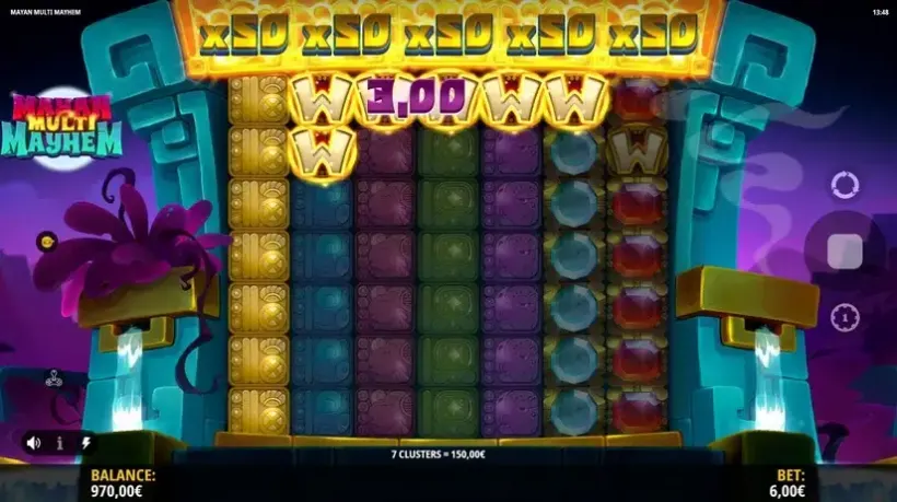 Mayan Multi Mayhem slot screenshot 2