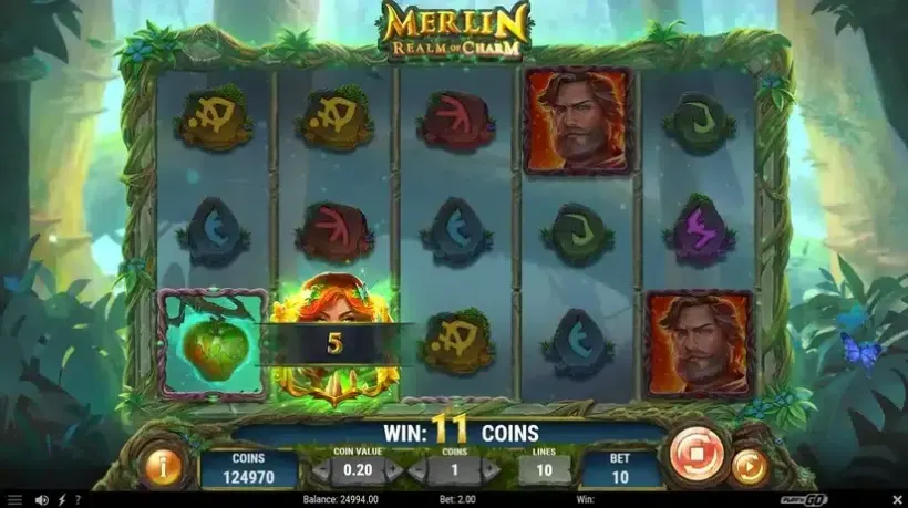 Merlin Realm of Charm slot screenshot 2