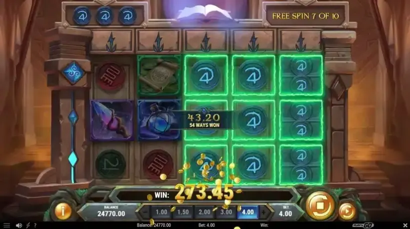 Merlin’s Grimoire slot screenshot 7