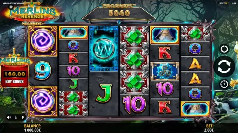 Merlin’s Revenge Megaways slot screenshot 