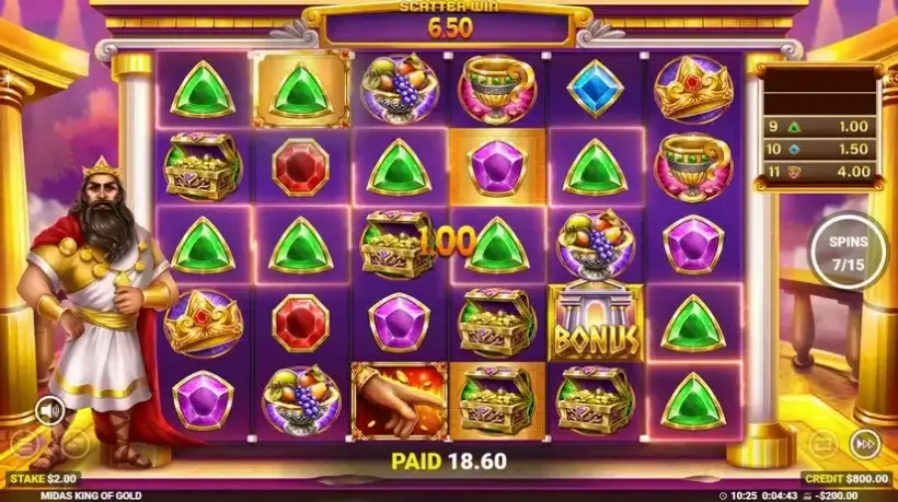Midas King of Gold slot screenshot