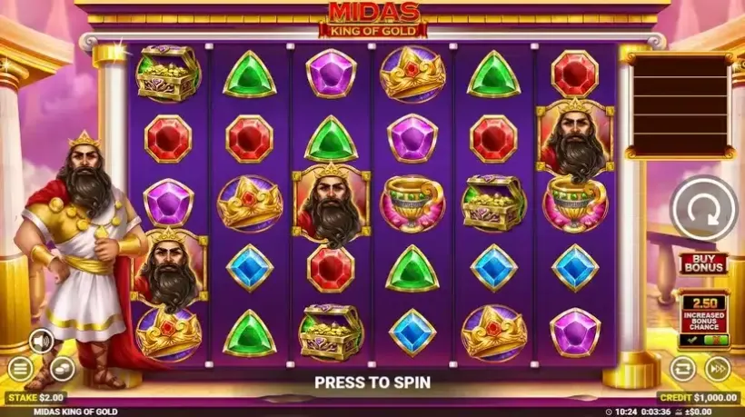 Midas King of Gold slot screenshot