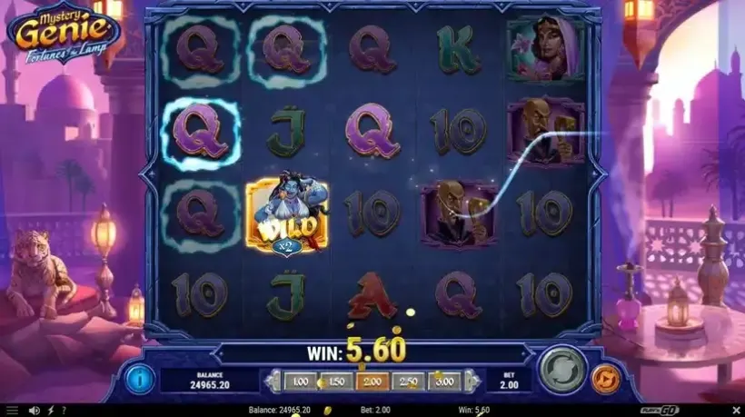Mystery Genie Fortunes of the Lamp slot screenshot 