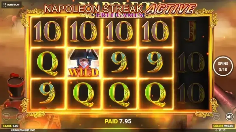 Napoleon Deluxe slot screenshot 4