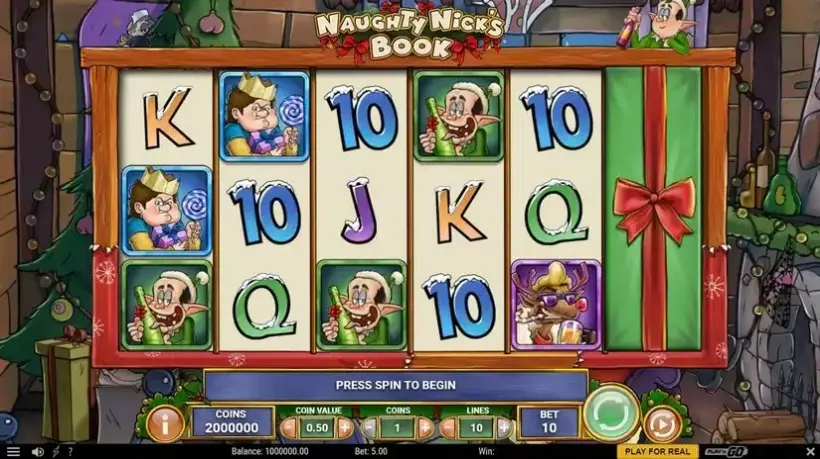 Naughty Nick’s Book slot screenshot 