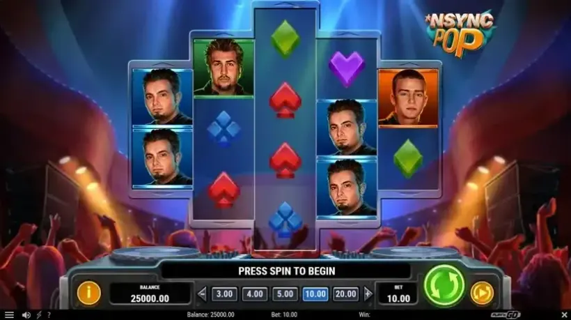 NSYNC Pop slot screenshot 