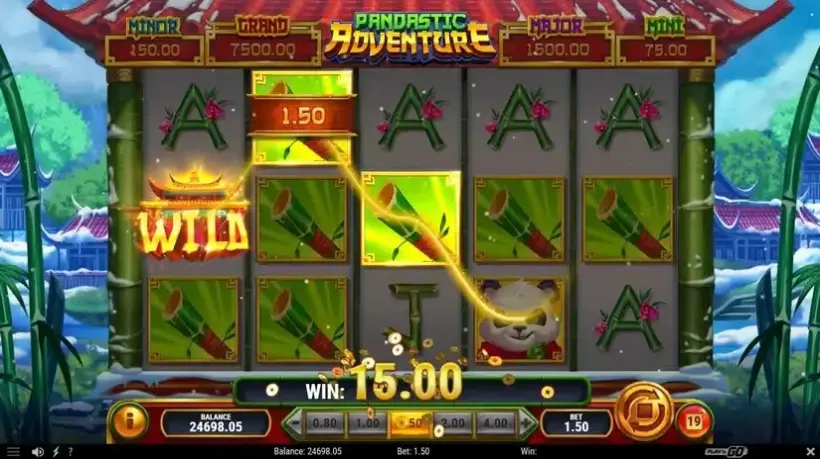 Pandastic Adventure slot screenshot 3