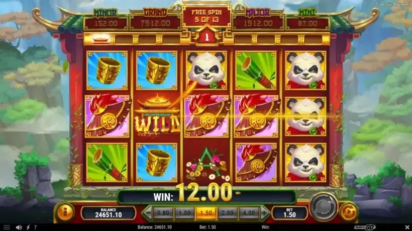 Pandastic Adventure slot screenshot 6