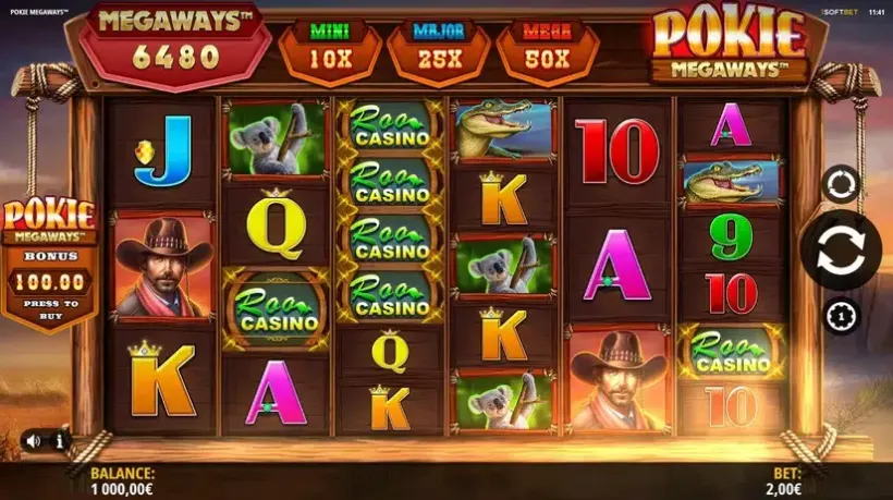 Pokie Megaways slot screenshot 1