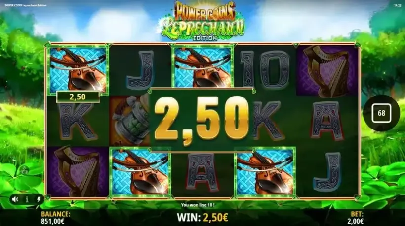 Power Coins Leprechaun Edition slot screenshot 5