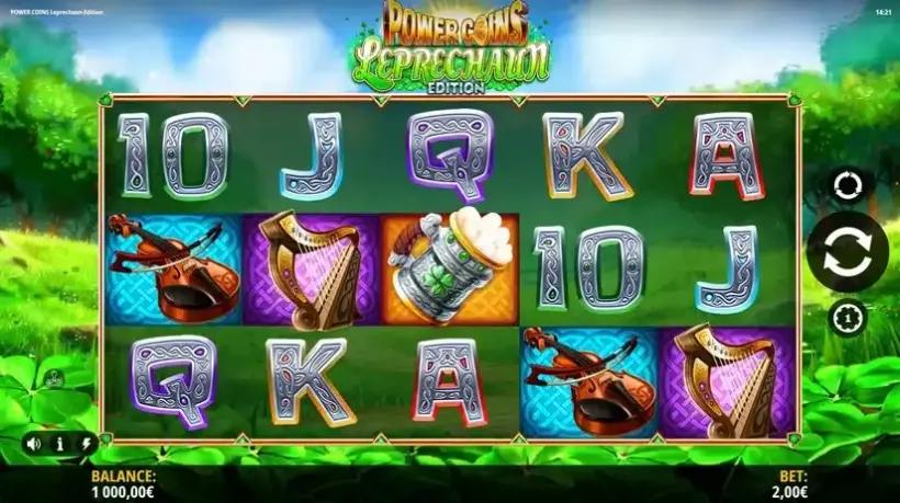 Power Coins Leprechaun Edition slot screenshot 3