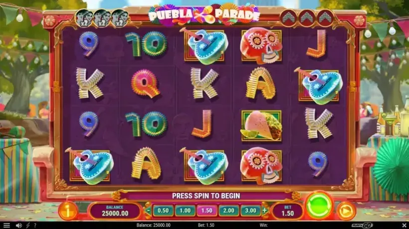Puebla Parade slot screenshot 