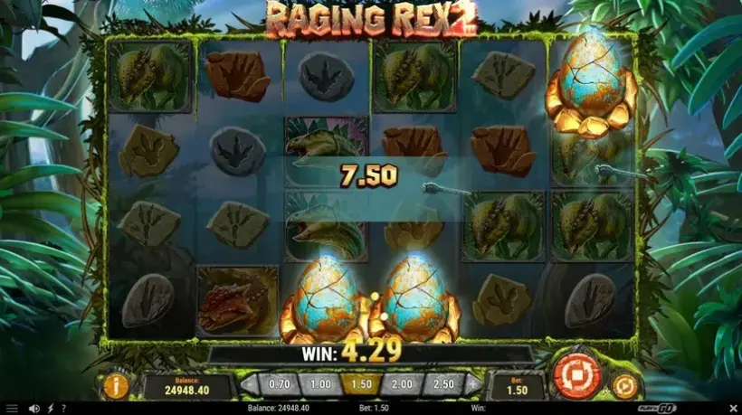 Raging Rex 2 slot screenshot 4