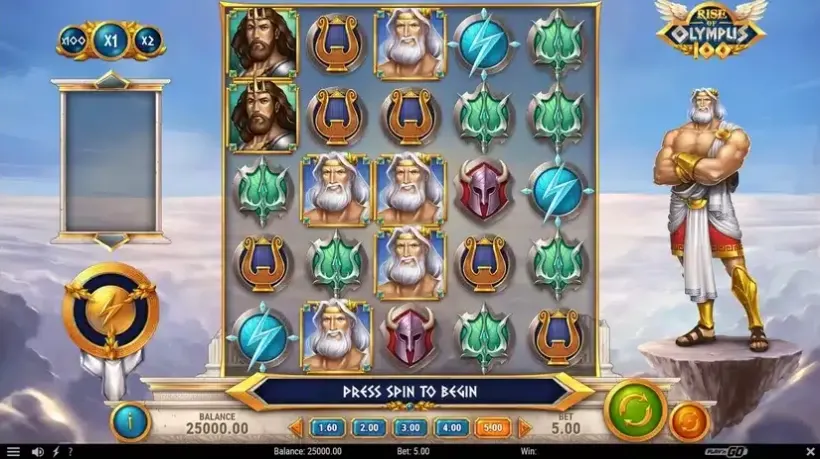 Rise of Olympus 100 slot screenshot 