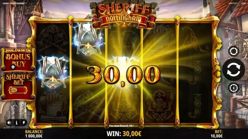Sheriff of Nottingham 2 slot screenshot 2