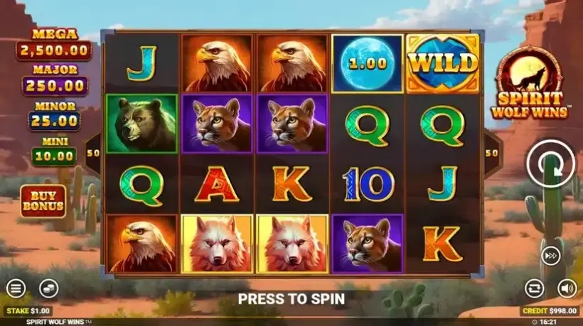 Spirit Wolf Wins slot screenshot 1