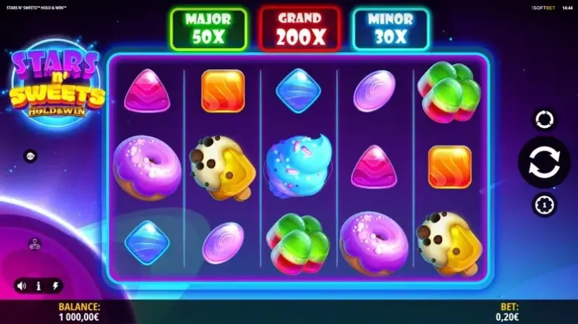 Stars n’ Sweets Hold & Win slot screenshot 1