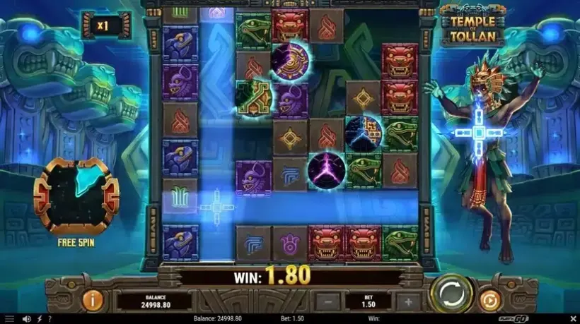 Temple of Tollan slot screenshot 3