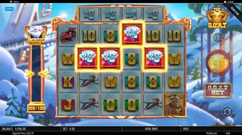 The G.O.A.T slot screenshot 2